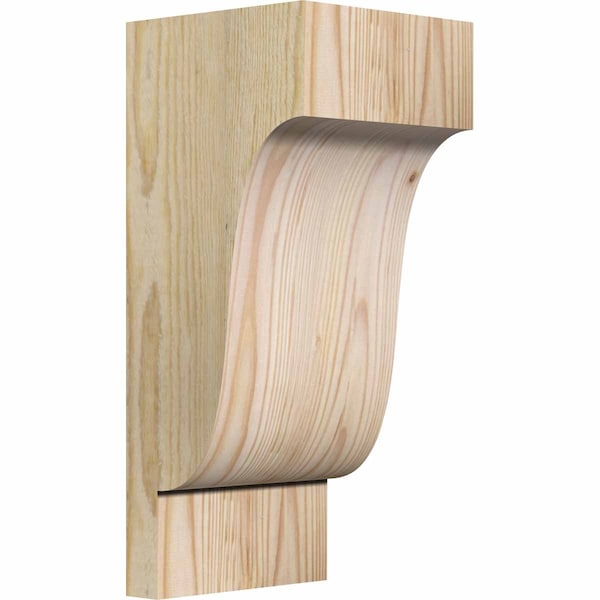 Ekena Millwork Newport Rough Sawn Corbel, Douglas Fir, 6"W x 6"D x 14"H COR06X06X14NEW00RDF - main